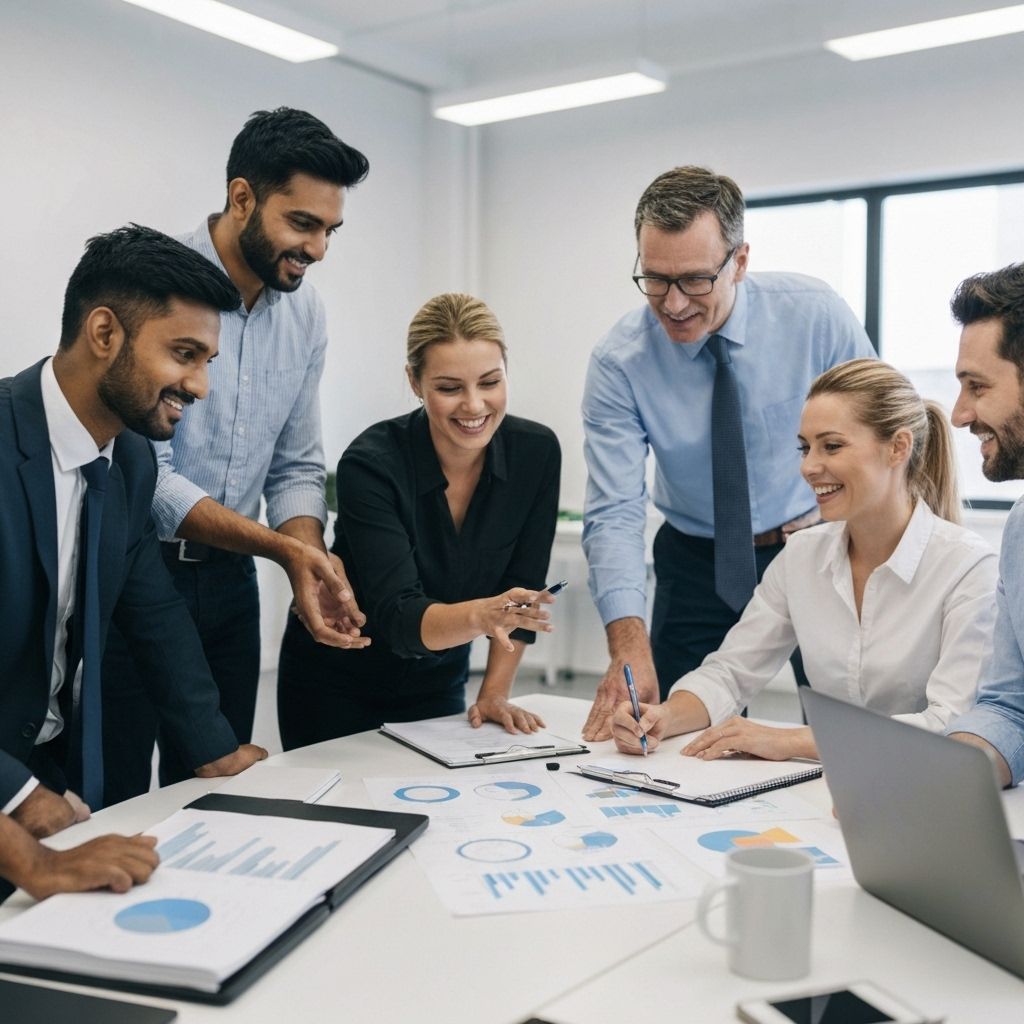 Professional team collaboration